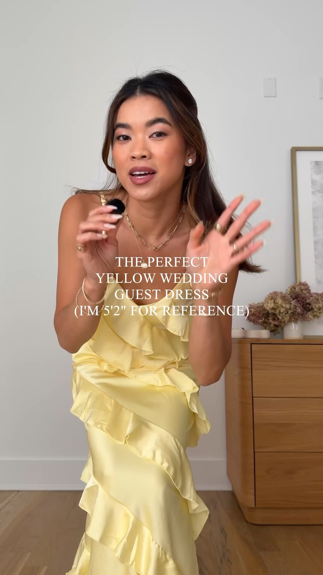 Are you looking for a petite friendly wedding guest dress? This @Petal & Pup dress fits me perfectly! (I’m 5’2).

Wearing the Petal & Pup Ciao Ruffles Maxi Satin Dress (XS in Pale Yellow)

petite fashion, get dressed with me, outfit inspiration, ootd, nashville outfit, Nashville influencer, petite style, vacation style, formal outfits, mom style, petite dress, spring outfits, spring outfit info, spring dress, spring outfit idea, summer dress, spring shoes, silver pumps, maxi dress, wedding guest dress, yellow dress, black tie wedding, formal wedding

#LTKootd #LTKPetite #LTKWedding