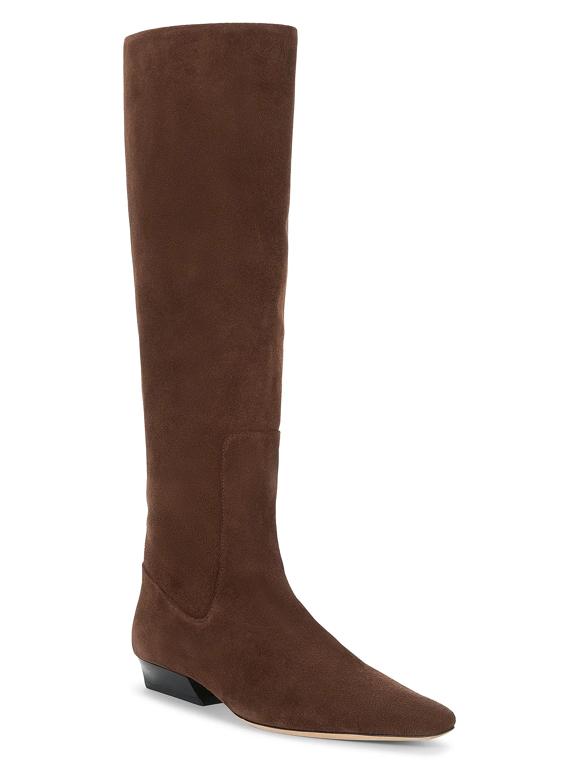 Staud Wally 25MM Suede Knee-High Boots | Saks Fifth Avenue | Saks Fifth Avenue
