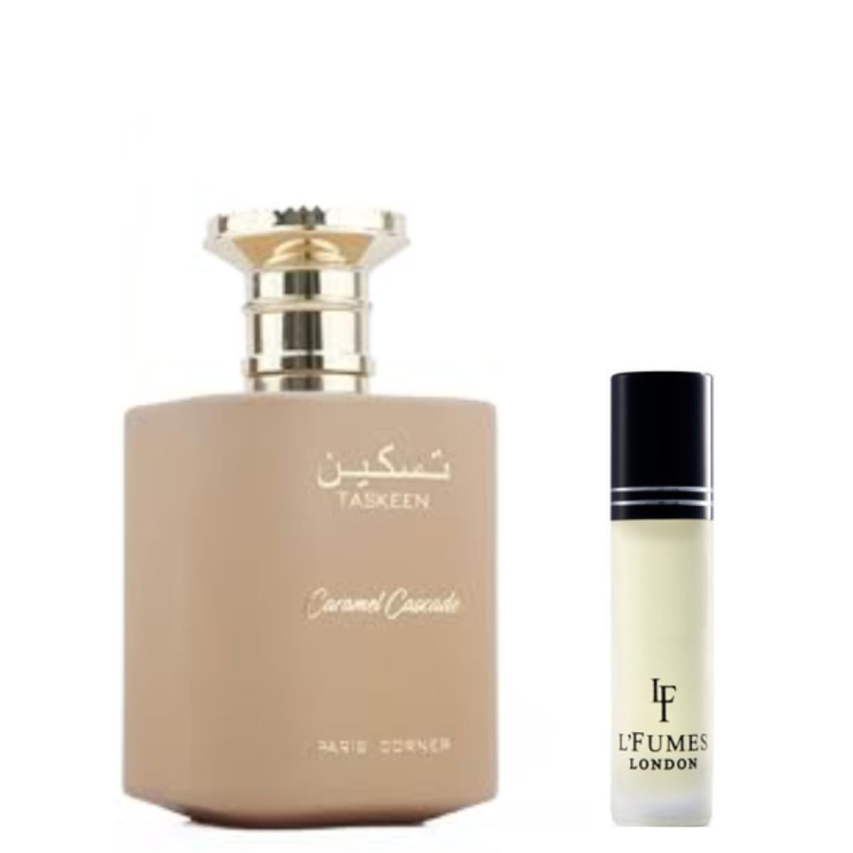 Paris Corner Taskeen Caramel Cascade Perfume Edp 3.4 Fl Oz with 8ml L'Fumes Roll-On Layering Perf... | Amazon (US)