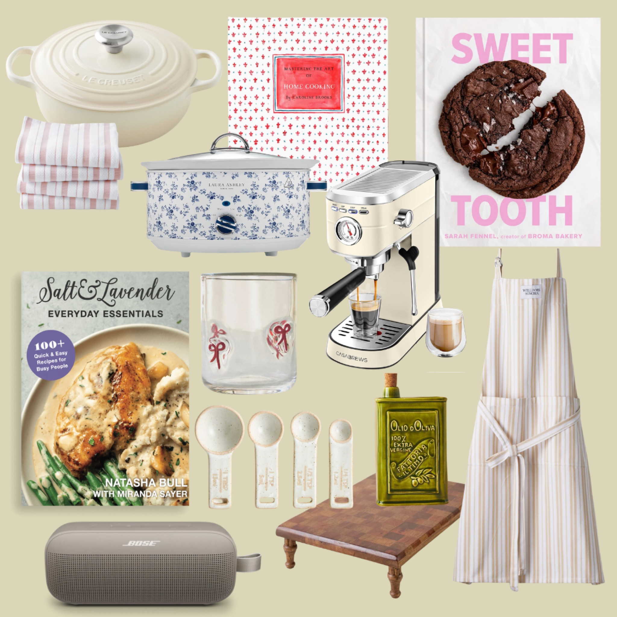 For the kitchen lovers!

Not linked: Crate and Barrel ceramic measuring spoons, Bose portable speaker

#LTKHoliday #LTKGiftGuide