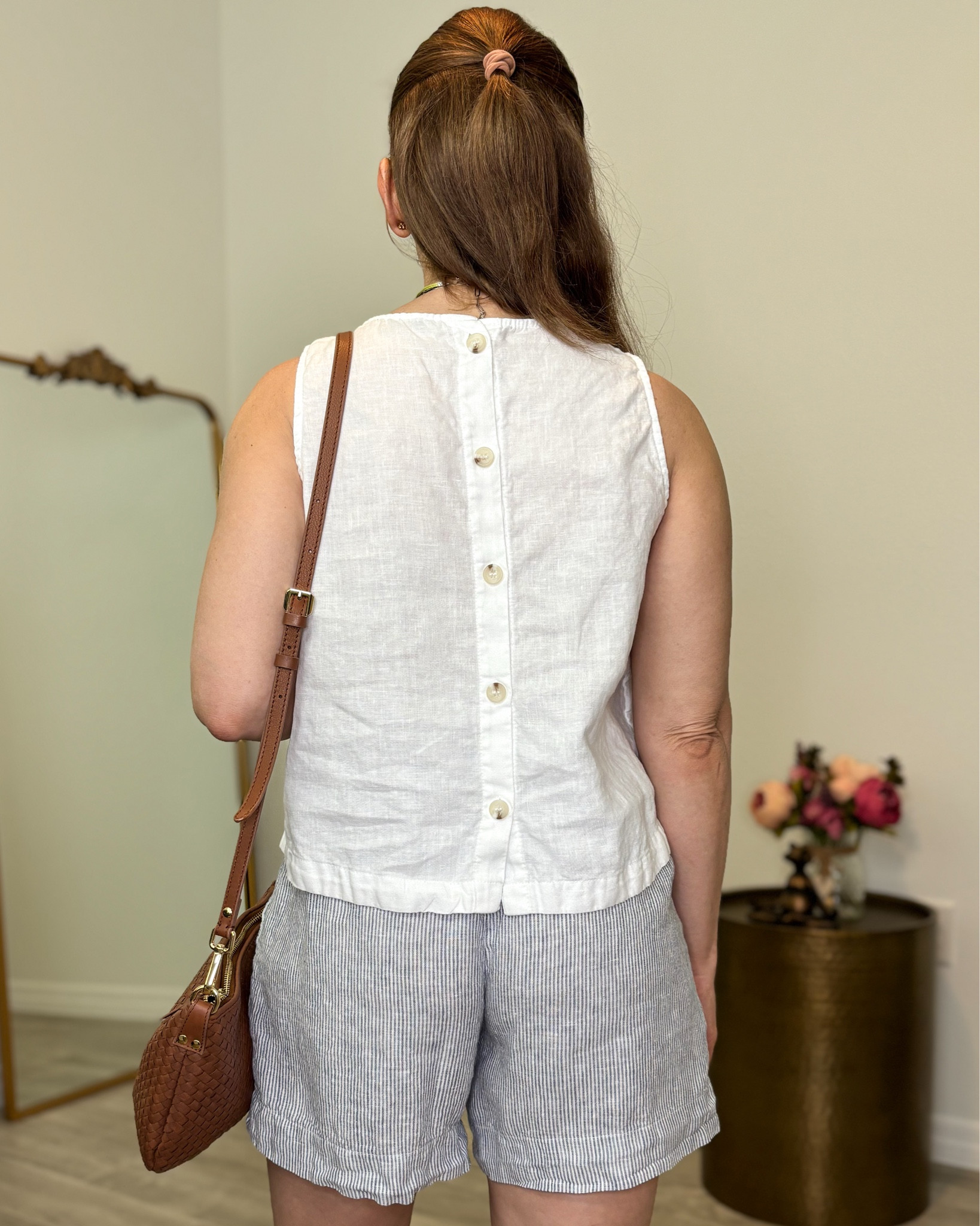 Casual spring to summer look with quality linen tank top and elastic waistband shorts. Petite and wide leg friendly, I’m wearing my true size extra small. 

#LTKOver40 #LTKootd #LTKPetite