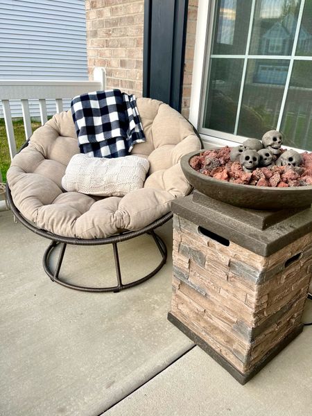 A papason chair is the perfect place to relax with a warm cup of coffee. It’s my new favorite spot #papasanchair #outdoorfurniture #patiofurniture 

#LTKSeasonal #LTKFind #LTKhome