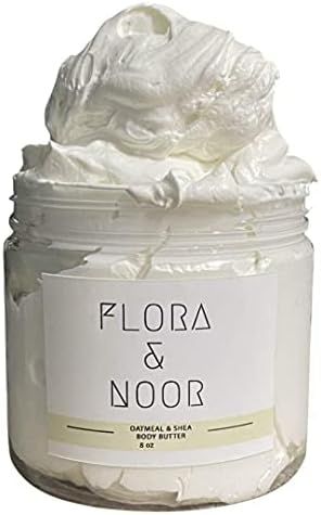 Whipped Shea Butter Body Cream Infused with Colloidal Oatmeal 8oz All-Skin Type - Shea Nourishing Bo | Amazon (US)