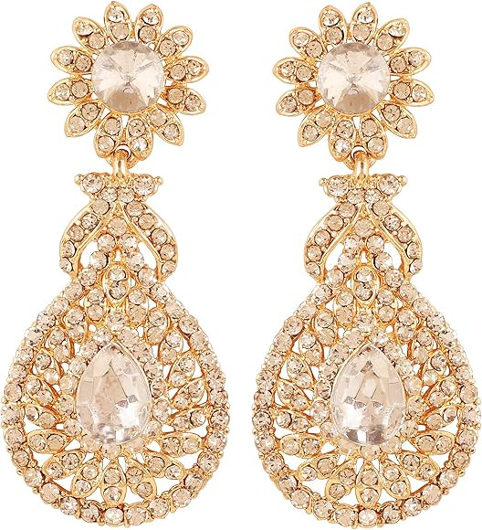 Touchstone Indian Bollywood Bling Perfect Handcrafted Fascinating Floral Designer Jewelry Chandelier | Amazon (US)