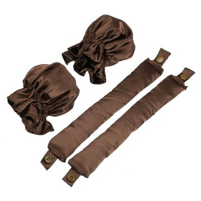 Unique Bargains Heatless Hair Curler Curling Rod Brown 2 Set | Target