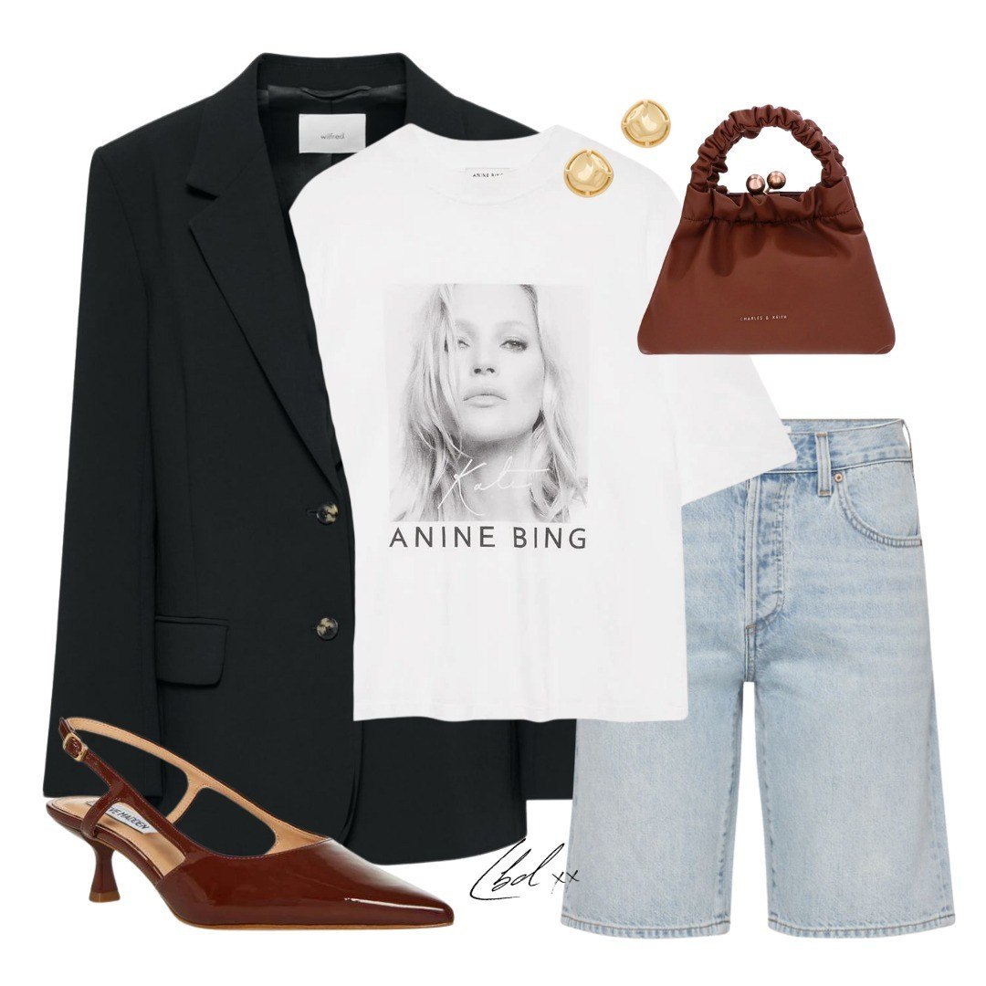 Embracing the best of both worlds: mixing masculine classics with feminine flair for an effortlessly balanced ensemble. 💼👠Comment SHOP for outfit details or Tap the April Links Highlight!#aninebingoutfit#blackblazeroutfit#streetstyle#kittenheeloutfit#graphicteeoutfit#wardrobestaples

#LTKstyletip #LTKshoecrush #LTKfindsunder100