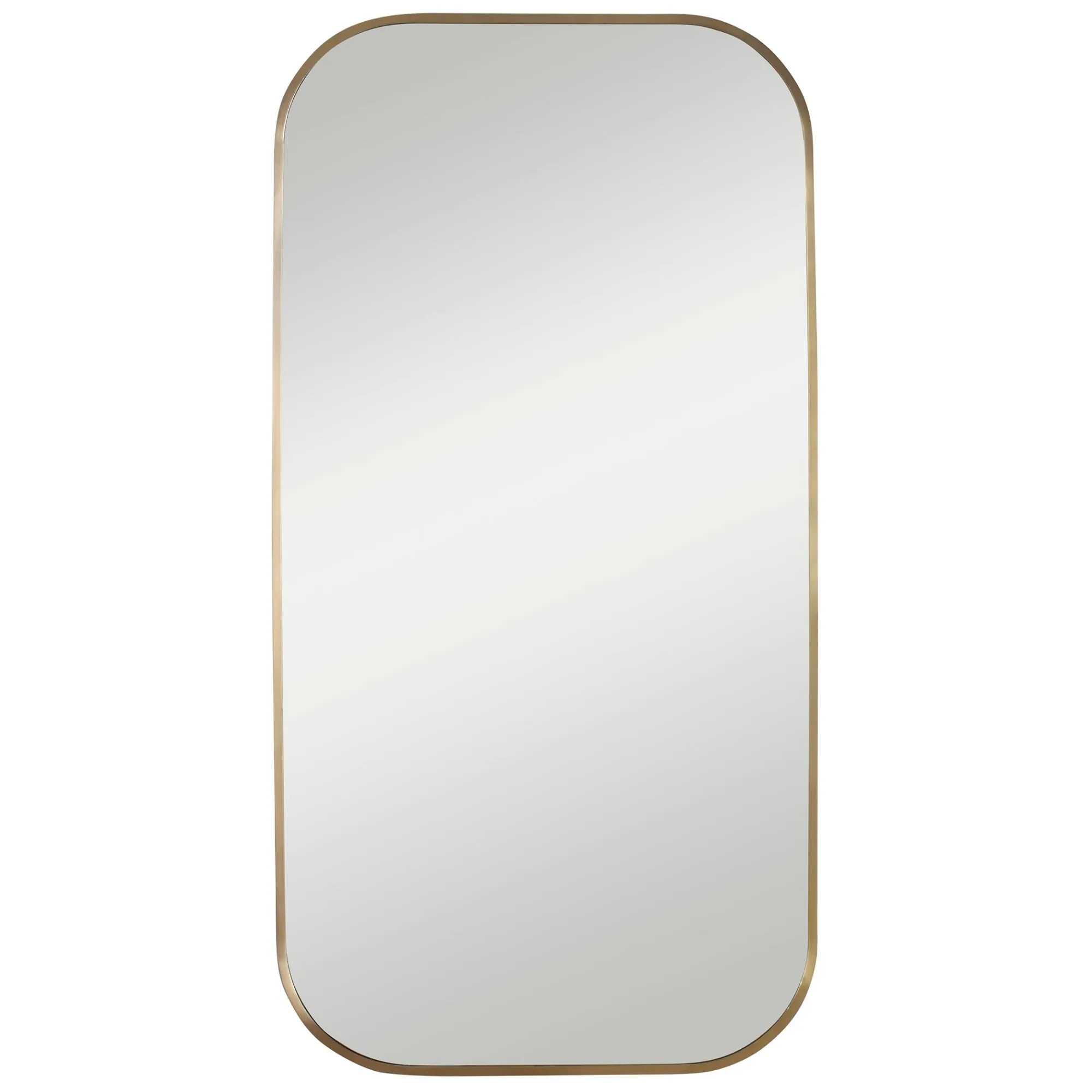 41" Gold Plated Brass Decorative Wall Mirror | Bed Bath & Beyond