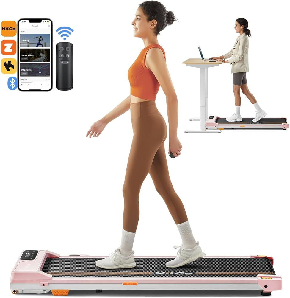 Under Desk Treadmill - 2 in 1 Walking & Jogging Pad, Portable with Remote Control & App, 2.5HP Co... | Amazon (US)