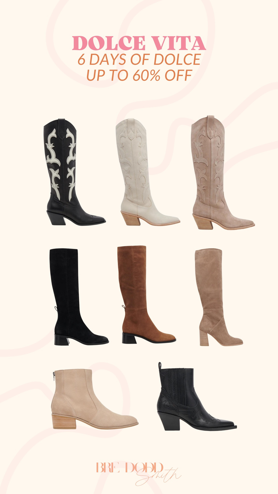 Dolce vita up to 60% off! I’m loving these boots for the holiday season, they’re on sale now! 

Dolce vita, dolce vita on sale, dolce vita boots, on sale, cowboy boots, seasonal, Black Friday deals

#LTKstyletip #LTKCyberWeek #LTKsalealert