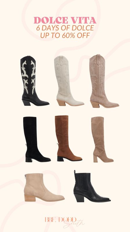 Dolce vita up to 60% off! I’m loving these boots for the holiday season, they’re on sale now! 

Dolce vita, dolce vita on sale, dolce vita boots, on sale, cowboy boots, seasonal, Black Friday deals

#LTKstyletip #LTKCyberWeek #LTKsalealert