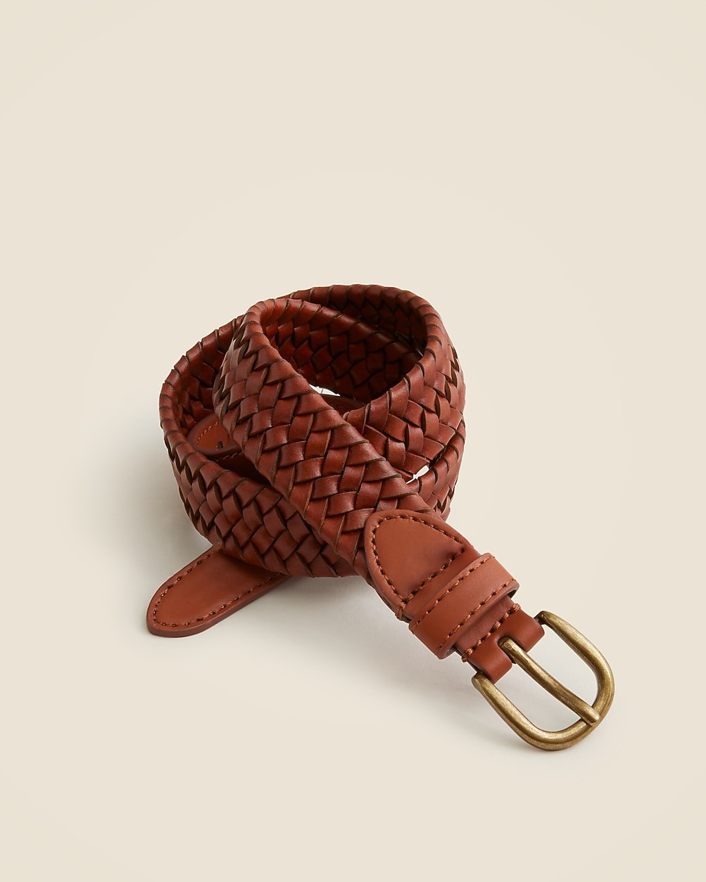 Kids' stretchy woven leather belt | J. Crew US