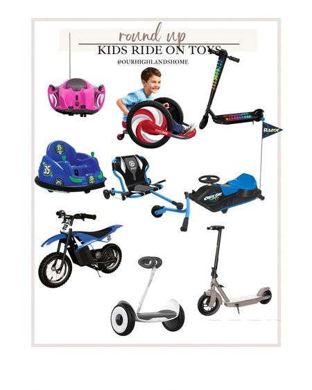 outdoor or indoor kids ride on toys. scooter. razor. bumper car  

#LTKkids #LTKSeasonal #LTKGiftGuide