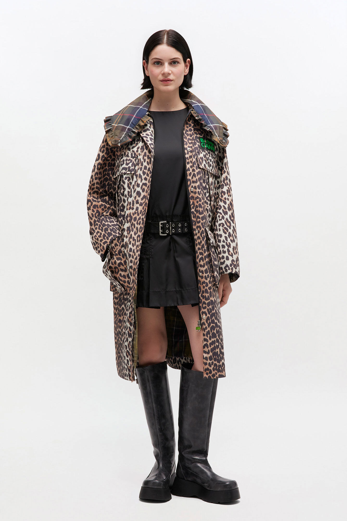 Long Coat in Leopard | Ganni