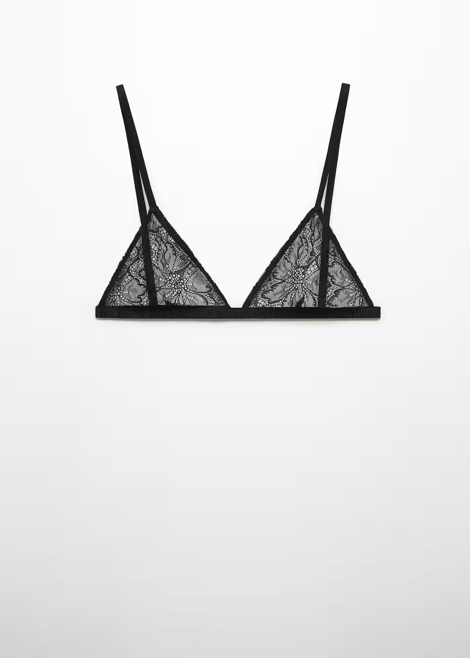 Triangle lace bra -  Women | Mango USA | MANGO (US)