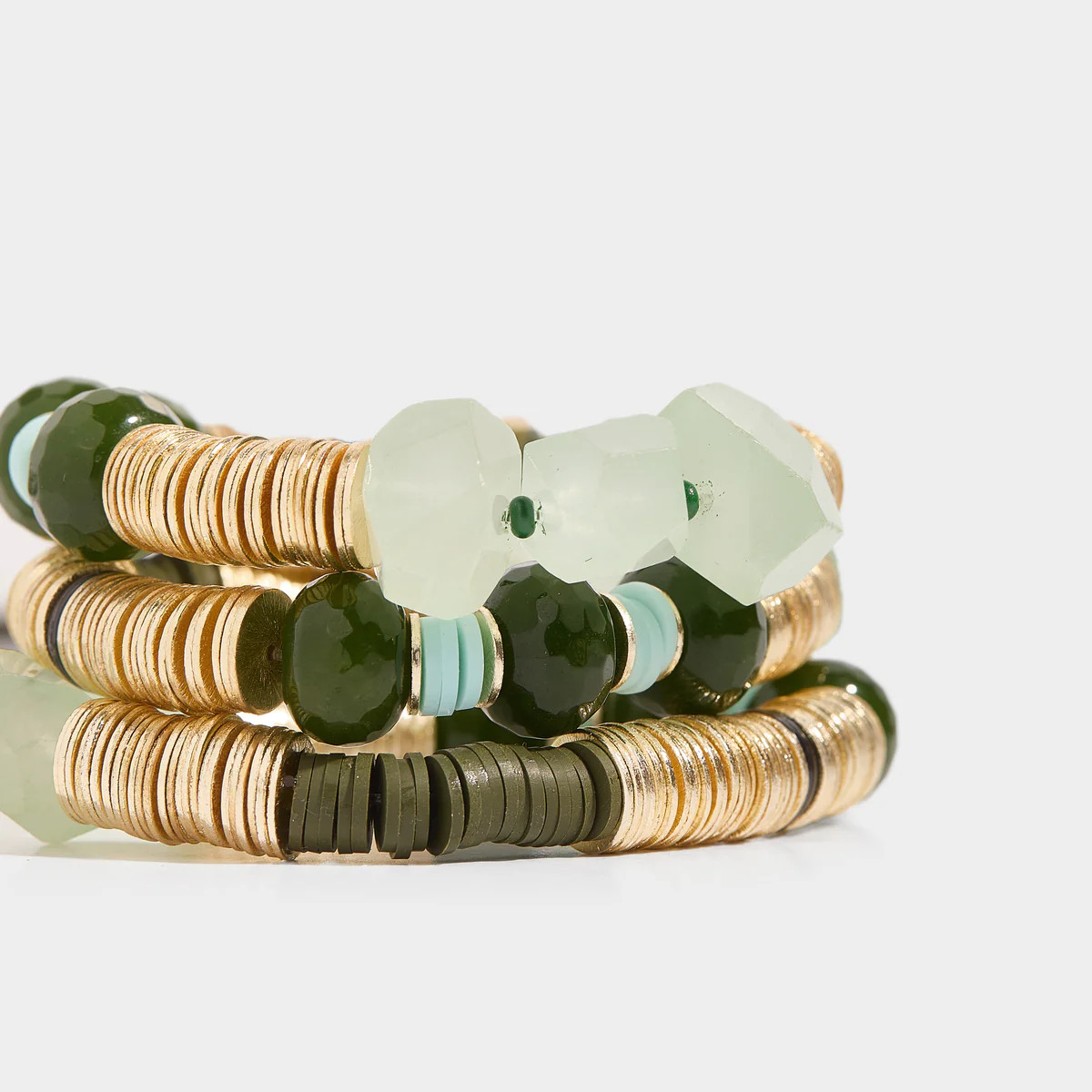 Frosted Evergreen Bracelet 10mm | Allie + Bess
