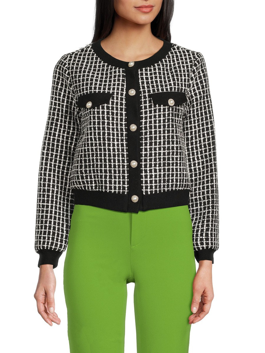 Wdny Women's Tweed Jacket - Black White - Size S | Saks Fifth Avenue OFF 5TH