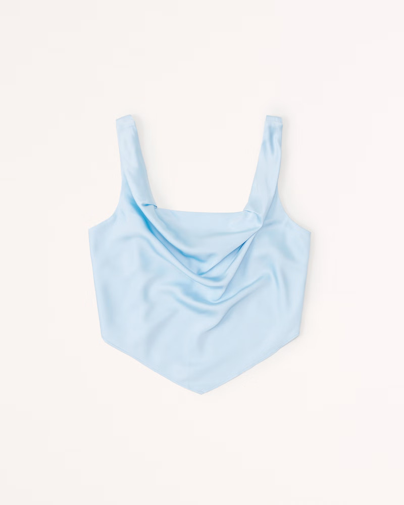 Satin Cowl Neck Cami | Abercrombie & Fitch (US)