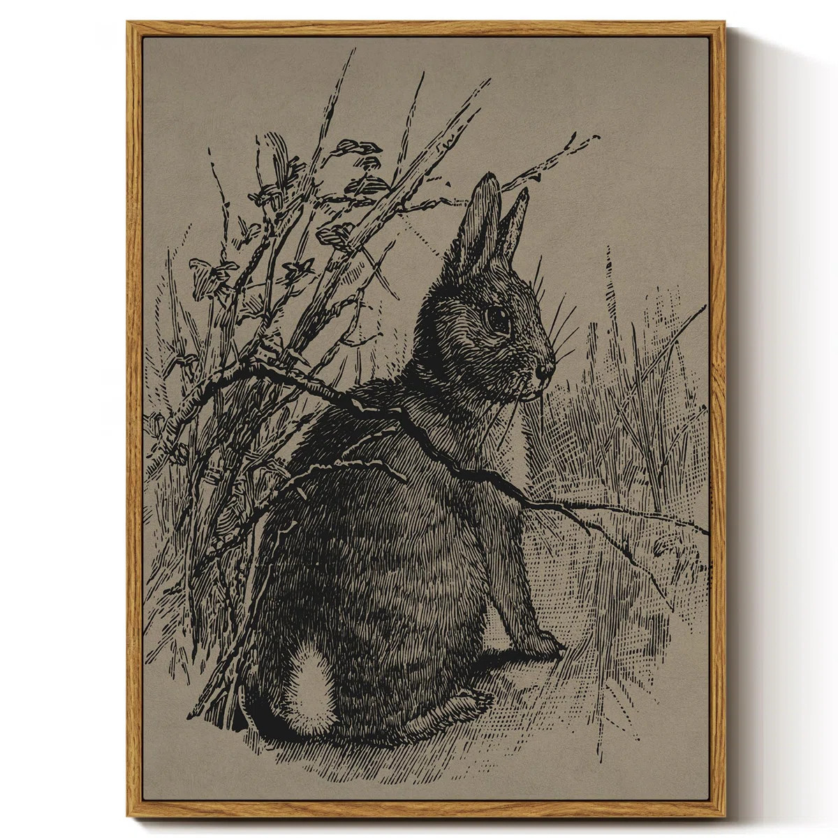 Vintage Easter Bunny Framed Wall Art | Wayfair North America