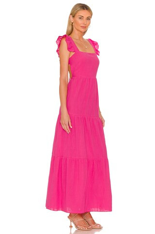 SNDYS x REVOLVE Peaches Linen Dress in Hot Pink from Revolve.com | Revolve Clothing (Global)