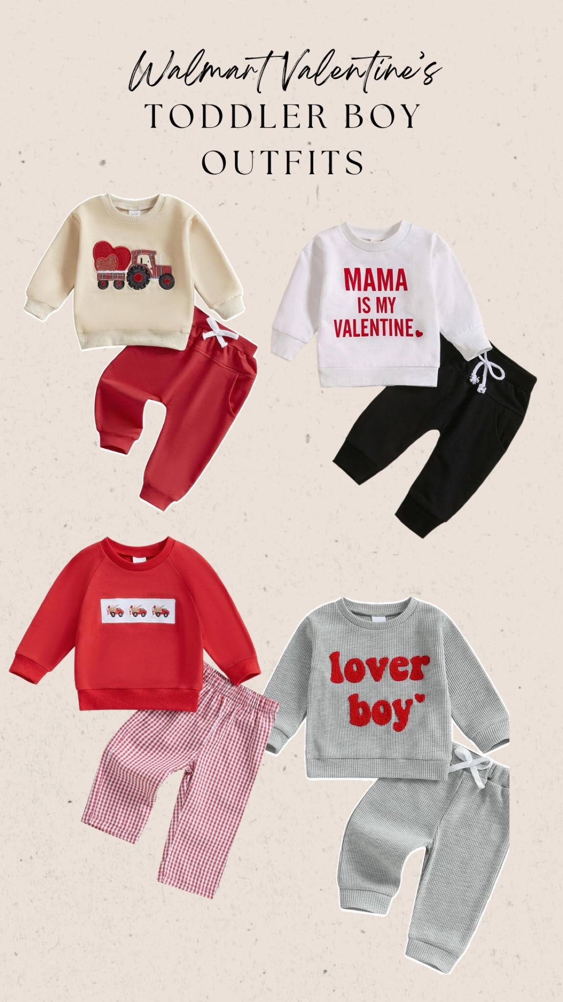 Walmart Toddler Boy Valentines Outfits! 

#LTKKids #LTKFindsUnder50 #LTKBaby