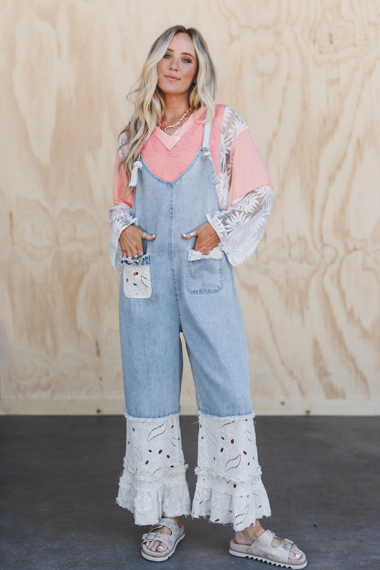 Hometown Love Overalls - Denim | Three Bird Nest
