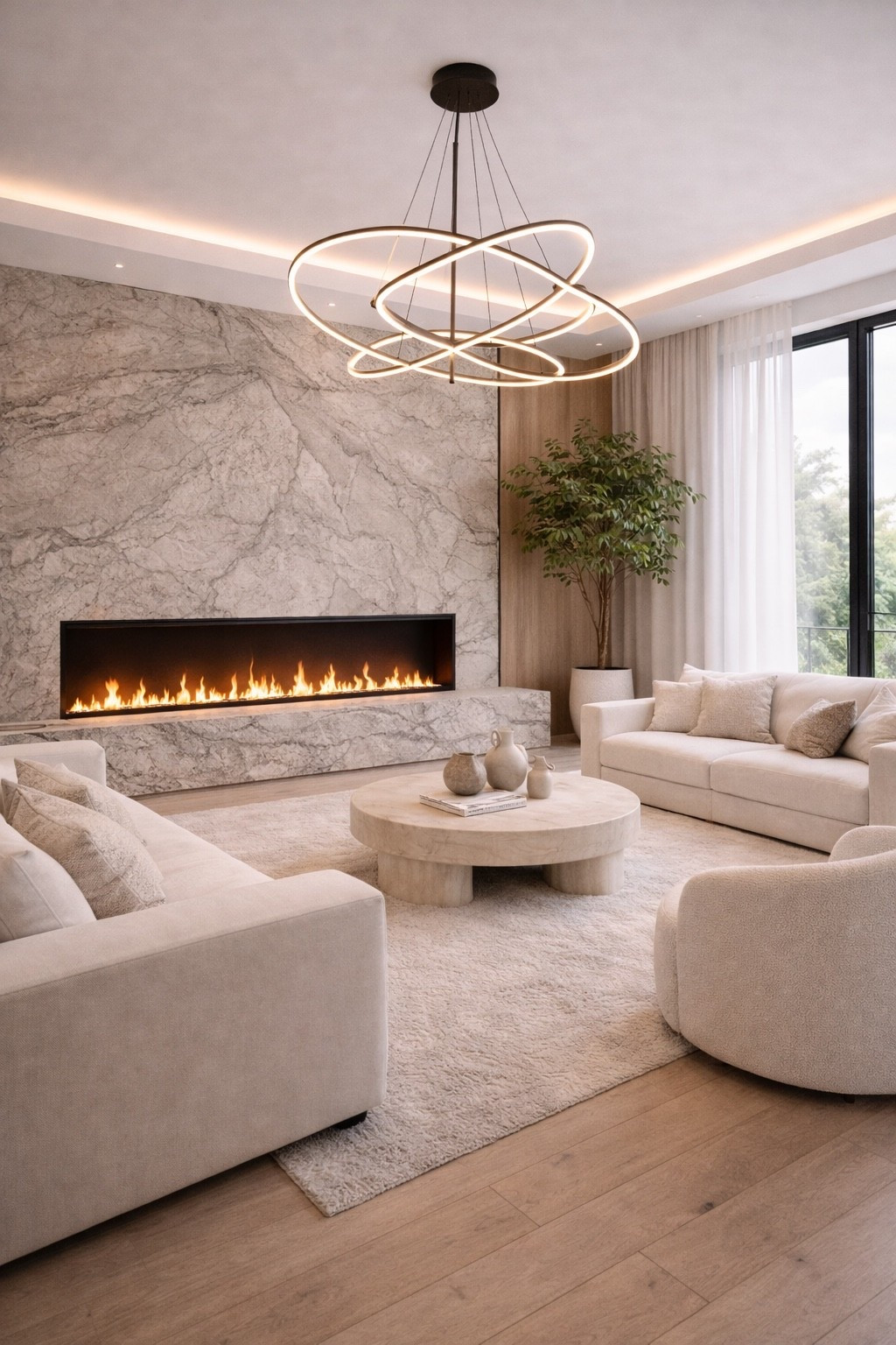 A modern luxury living room featuring a marble fireplace, soft neutral seating, and an elegant statement chandelier. Warm, cozy, and refined — perfect inspiration for a contemporary home.
All items in this photo, including the rug, are linked below.
#modernlivingroom
#luxuryinterior
#fireplaceinspo
#neutralinterior
#contemporaryhome
#livingroominspiration
#modernhome
#interiordesignideas
#ltkhome
#homedecorinspo