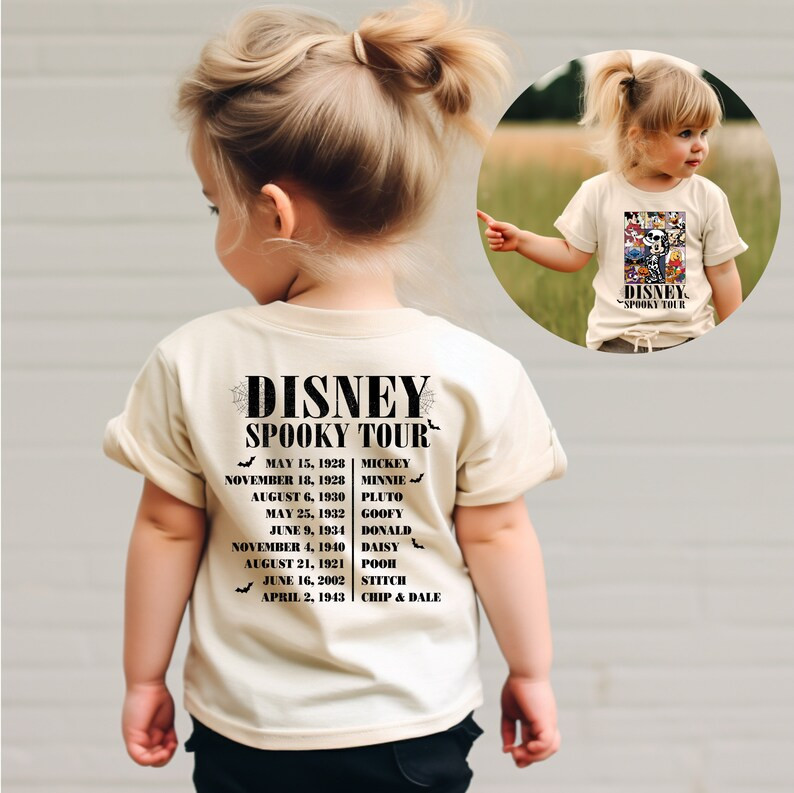 Disney Spooky Tour Shirt, Disney Halloween Shirt, Vintage Disneyland Eras Tour, Mickey and Friend... | Etsy (US)