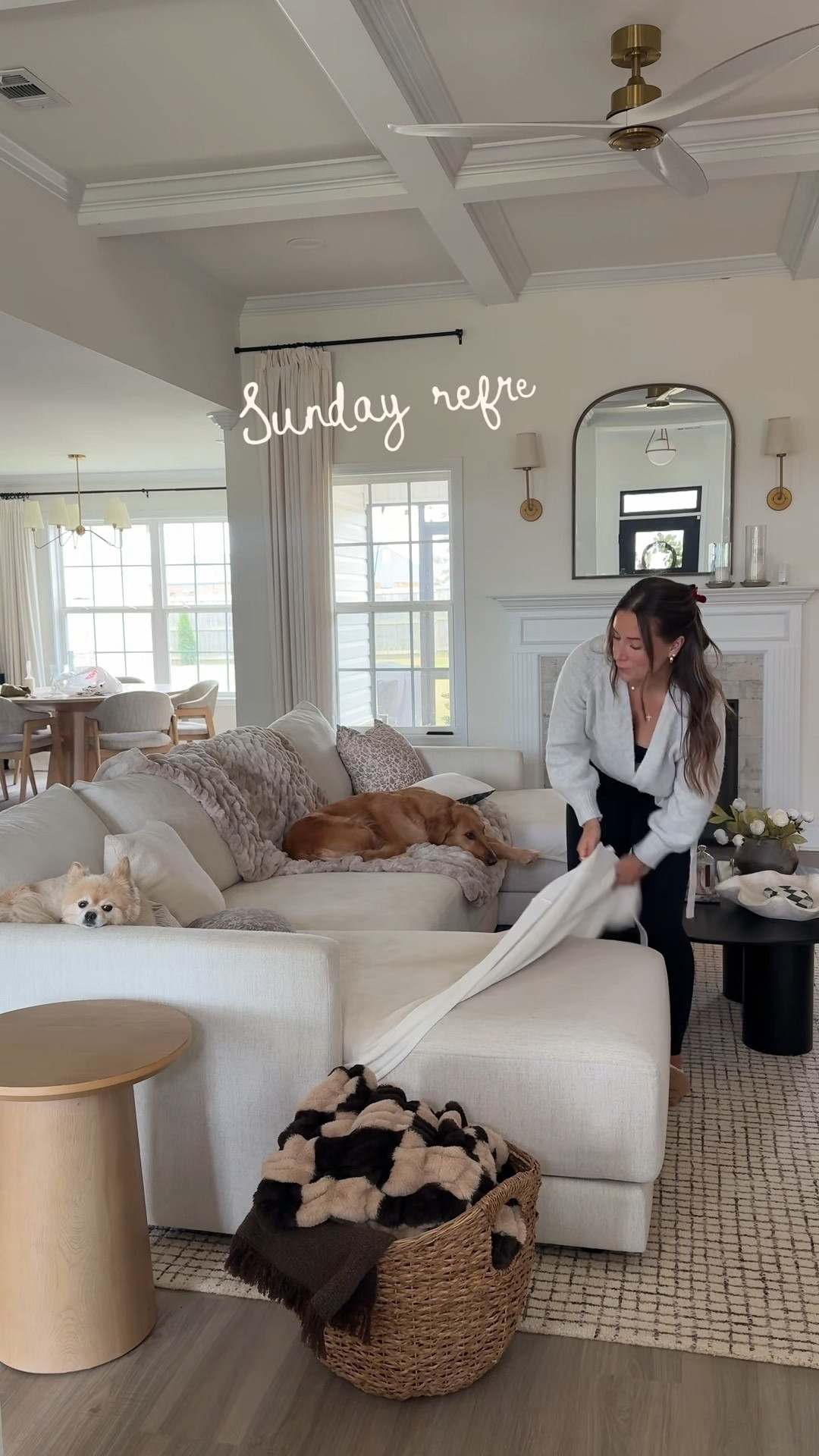 Sunday refresh. 
Living room home decor. Living room neutral decor. Clean with me 

#LTKHome