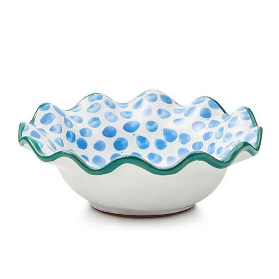 Pencil & Paper Co. Dots Ceramic Fluted Berry Bowl | MacKenzie-Childs