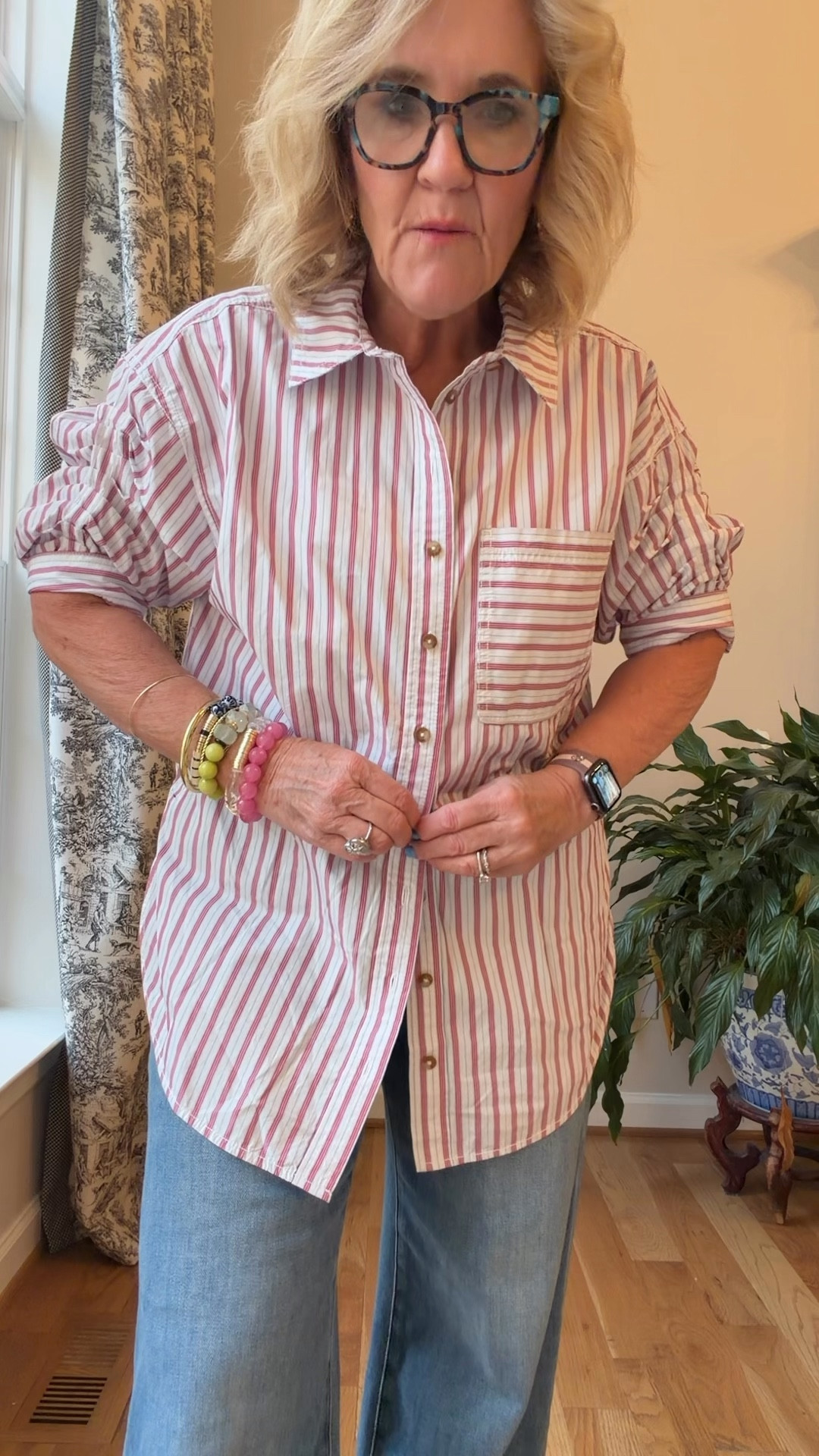 20% off Anthropologie code NANETTE20 good thru 3/9
This top I’m wearing a medium if inbetween you could size down. Colors selling fast 
My jeans are a 29 they are my hands down favorite silhouette for premium denim 

#LTKOver40 #LTKspring #LTKSaleAlert