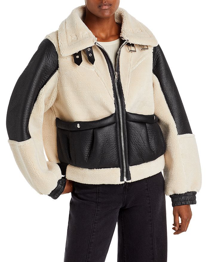 Mixed Media Moto Jacket | Bloomingdale's (US)