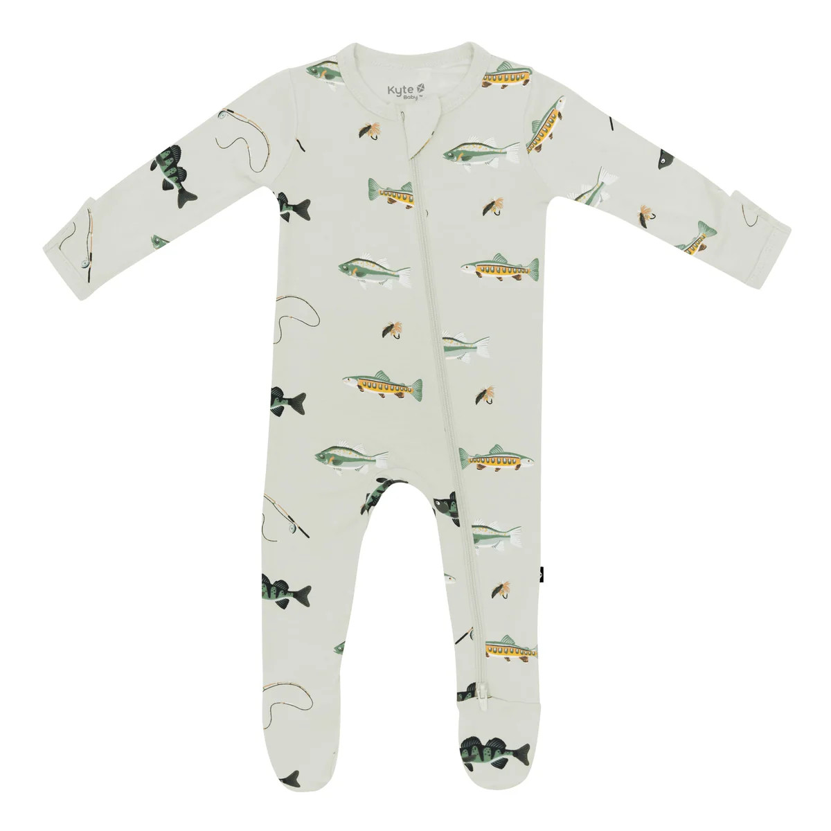 Zippered Footie in Fishing | Kyte Baby