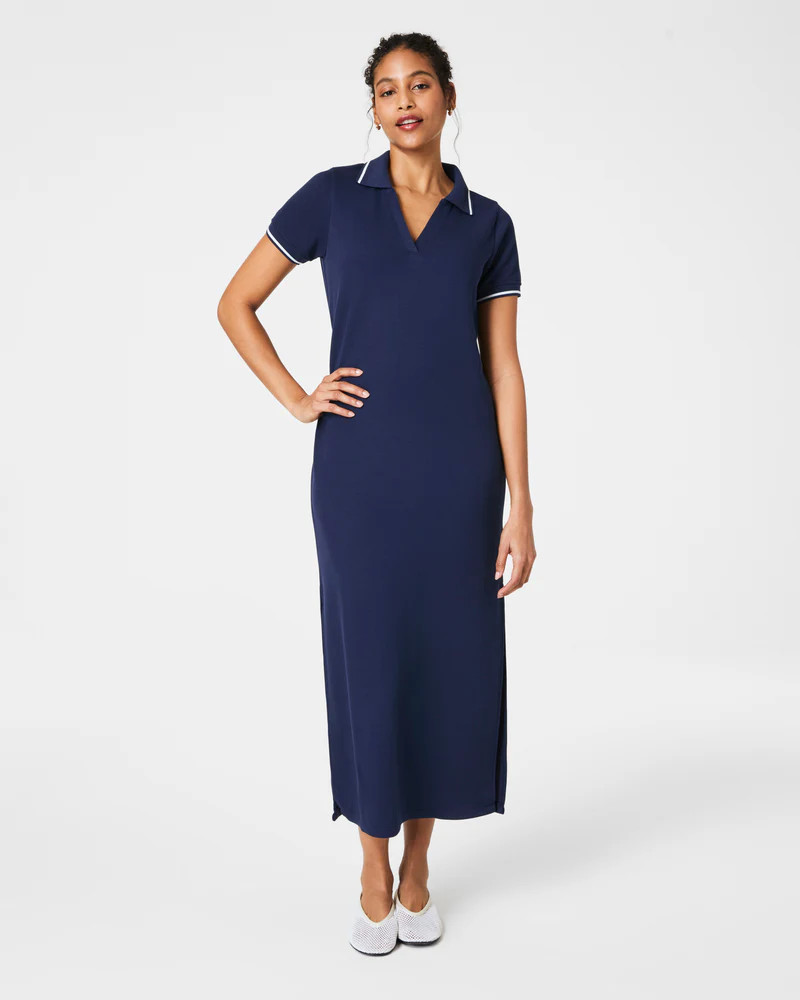 SPANX® AirEssentials Pique Polo Midi Dress | Spanx