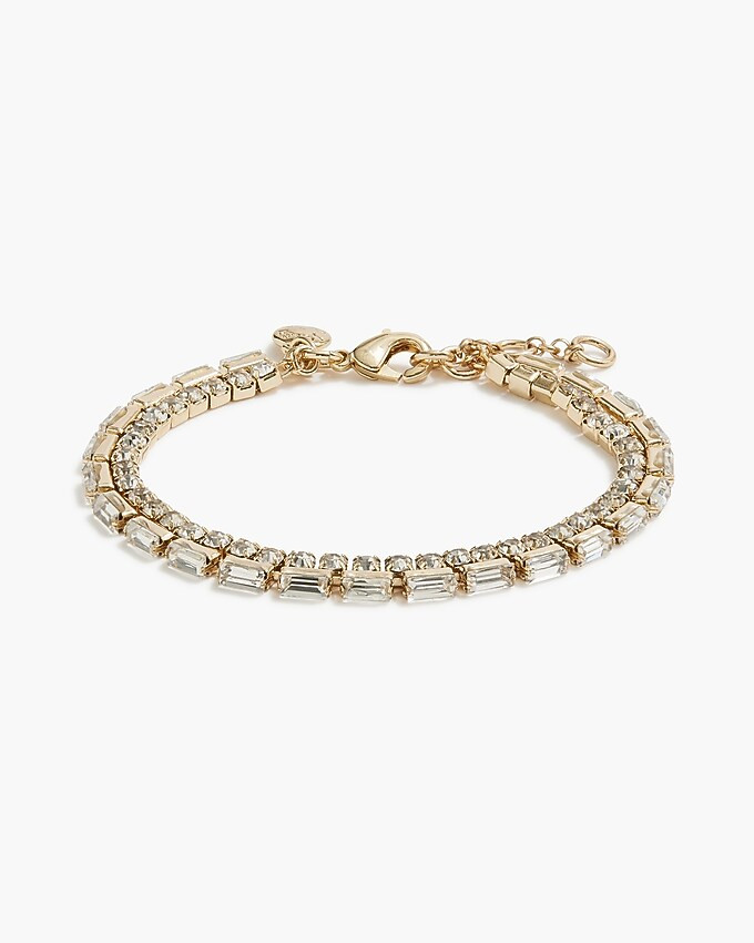 Double-layer crystal tennis bracelet | J.Crew Factory