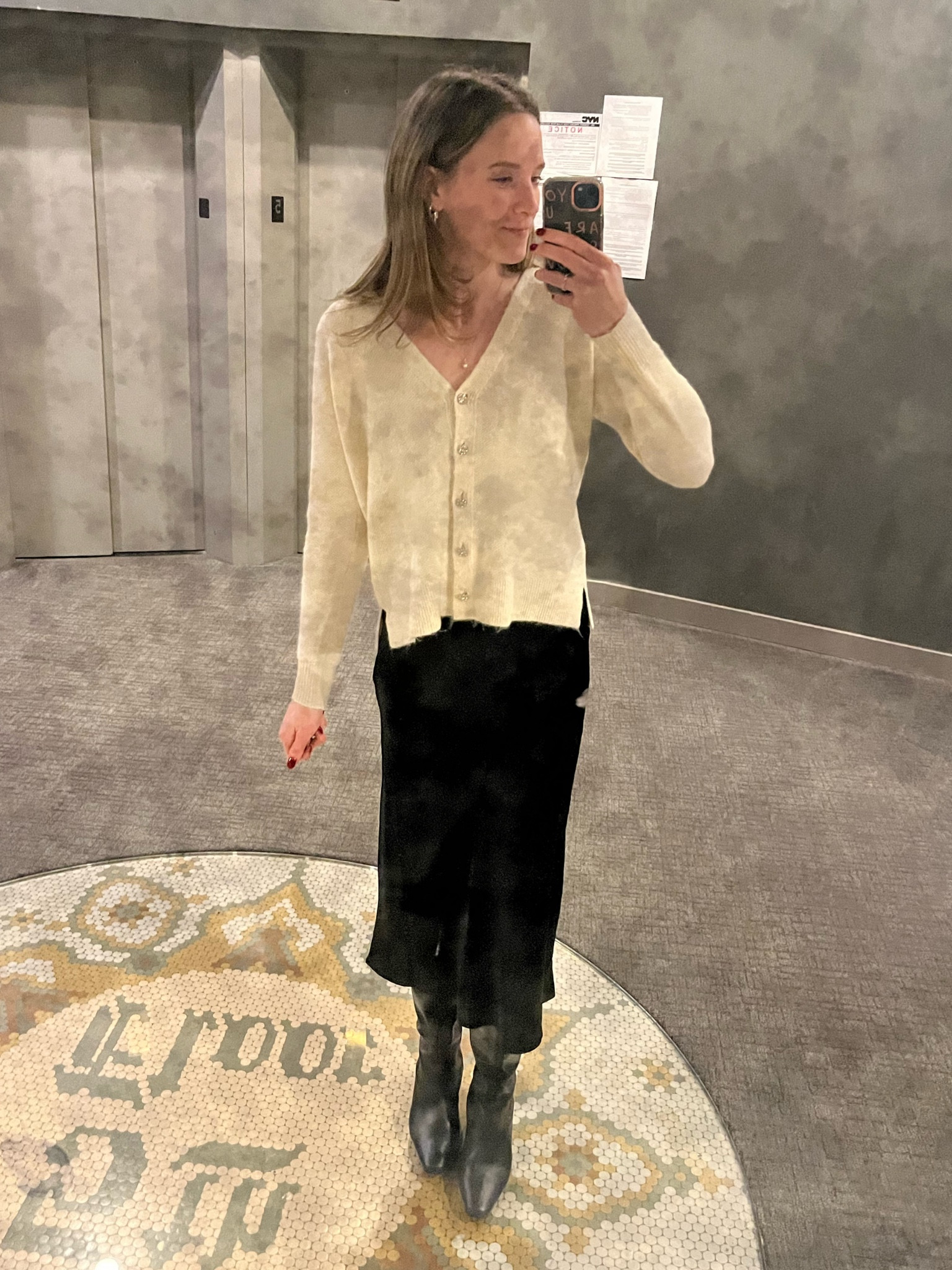 winter outfit for work or dinner :)  sweater is Ann Taylor but from last year, skirt is actually an Abercrombie slip dress from last year & boots are Blondo Tessa black leather. 

#LTKworkwear #LTKstyletip #LTKSeasonal