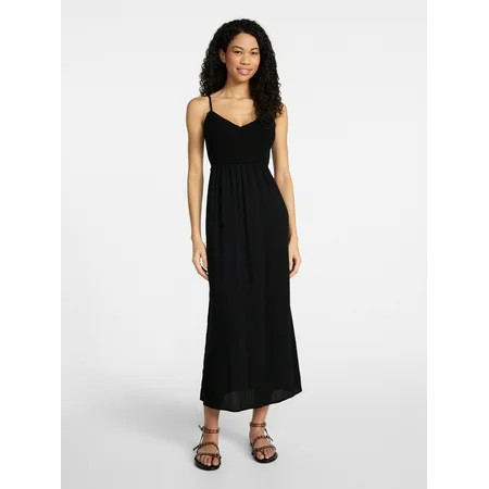 No Boundaries Mix Media Maxi Dress Women s Sizes XXS-XXL | Walmart (US)
