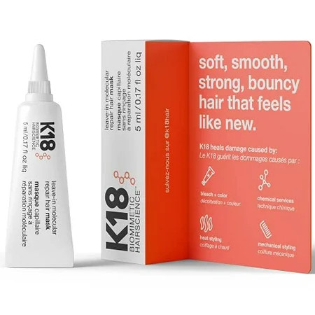 K18 Leave-In Repair Hair Mask 5ml | Walmart (US)