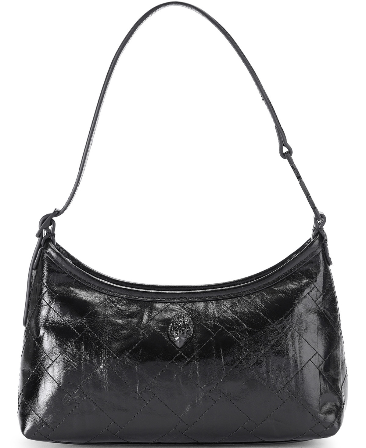 Kurt Geiger London Small Sling Quilted Crinkle Leather Shoulder Bag - Black | Macy's