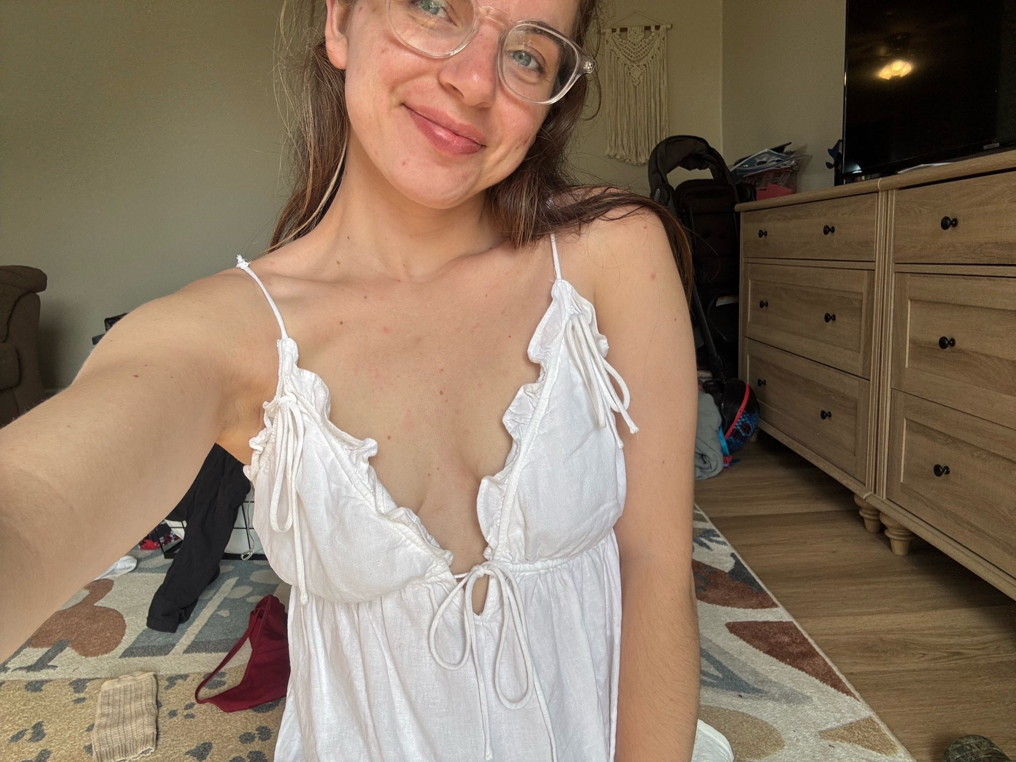 Folding laundry and organizing the last room in the house to be unpacked! PTL because ya girl has been going crazy with the mess. Wearing a size xs in this cutie top from Target!

#LTKootd #LTKdayinmylife #LTKgrwm