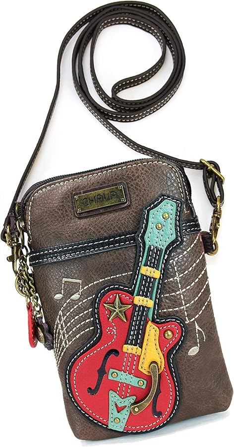 CHALA Cell Phone Crossbody Purse-Women PU Leather/Canvas Multicolor Handbag with Adjustable Strap | Amazon (US)