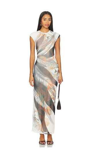 Cody Dress in Noir Leaf Lotus | Revolve Clothing (Global)