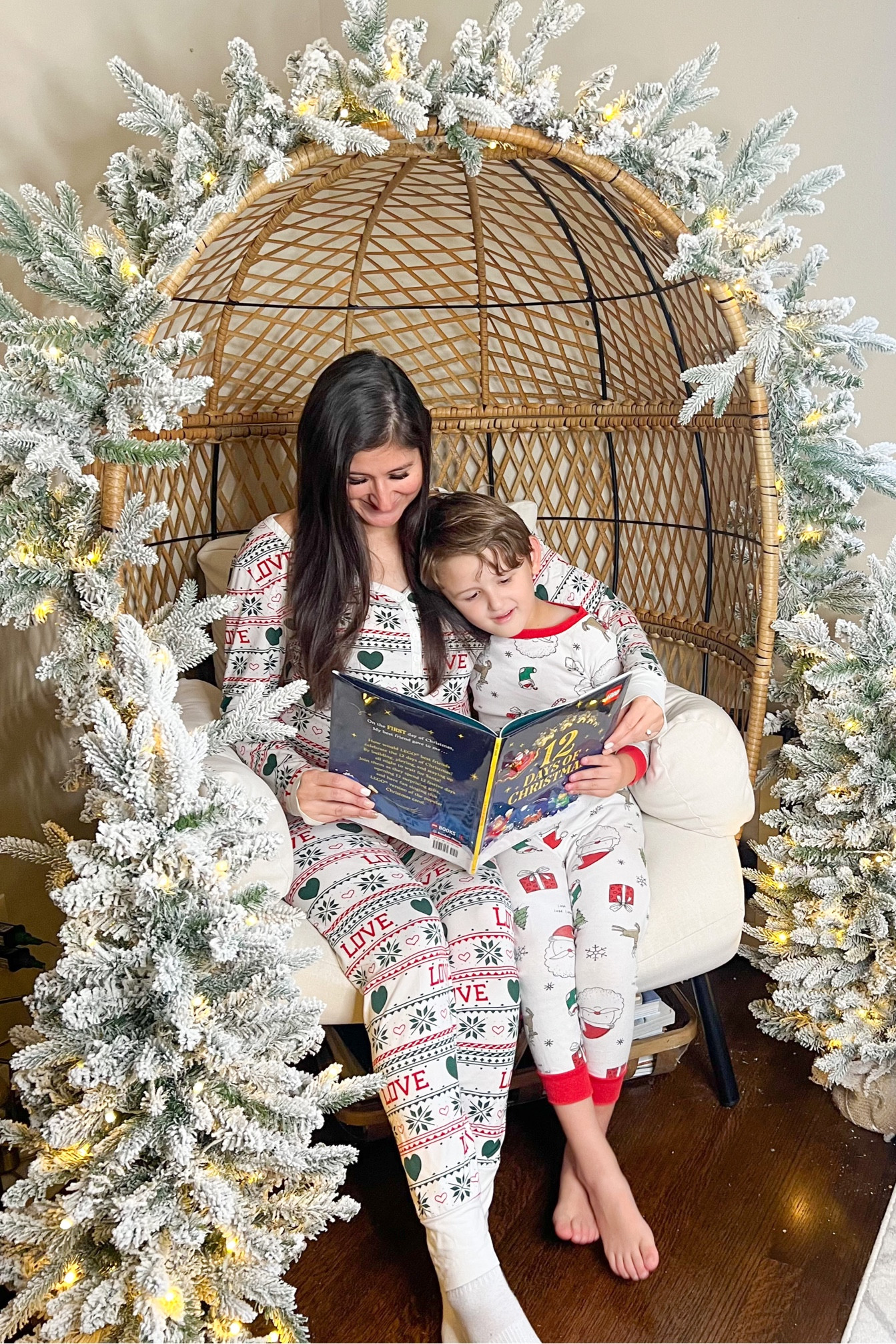 Christmas pjs and Christmas decor. 

#LTKfamily #LTKHoliday #LTKSeasonal