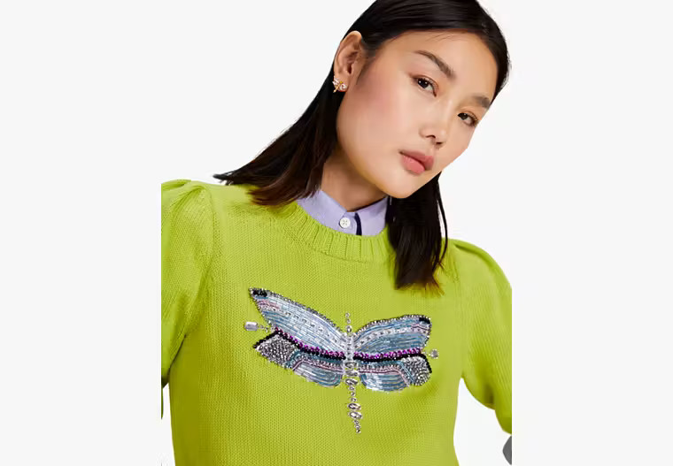 Dragonfly Embellished Sweater | Kate Spade (US)