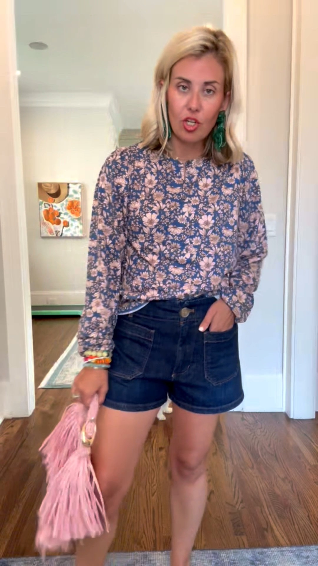 Boden’s jersey knit tops are fabulous! I always tell anyone to at least try one piece of this material, and you’ll never go back!! ￼
Blouse - 2
Shorts  - 26 
Jelly’s  - 8 tts 

Codes:
Boden - HHCX
Allie + Bess - Catherine20


#LTKdayinmylife #LTKootd #LTKmomlife

#LTKdayinmylife #LTKmomlife #LTKOver40