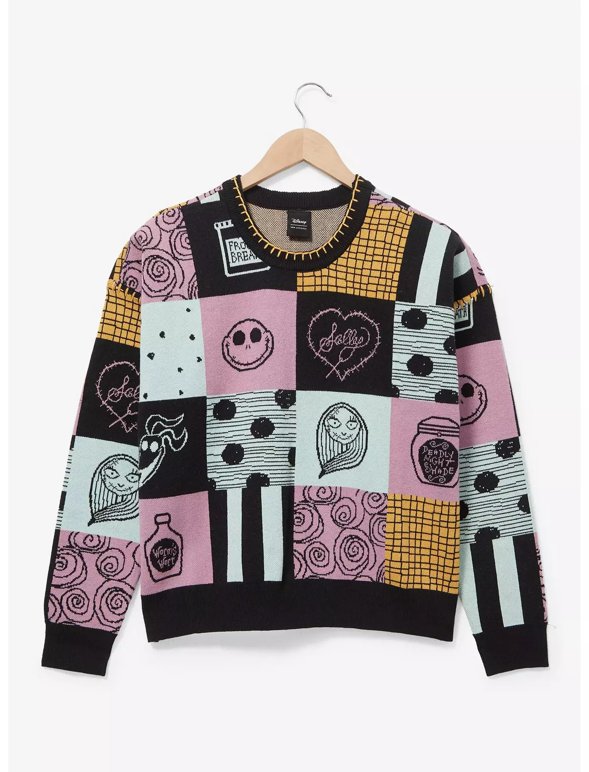 Her Universe Disney The Nightmare Before Christmas Sally Patchwork Women's Sweater - BoxLunch Exc... | BoxLunch