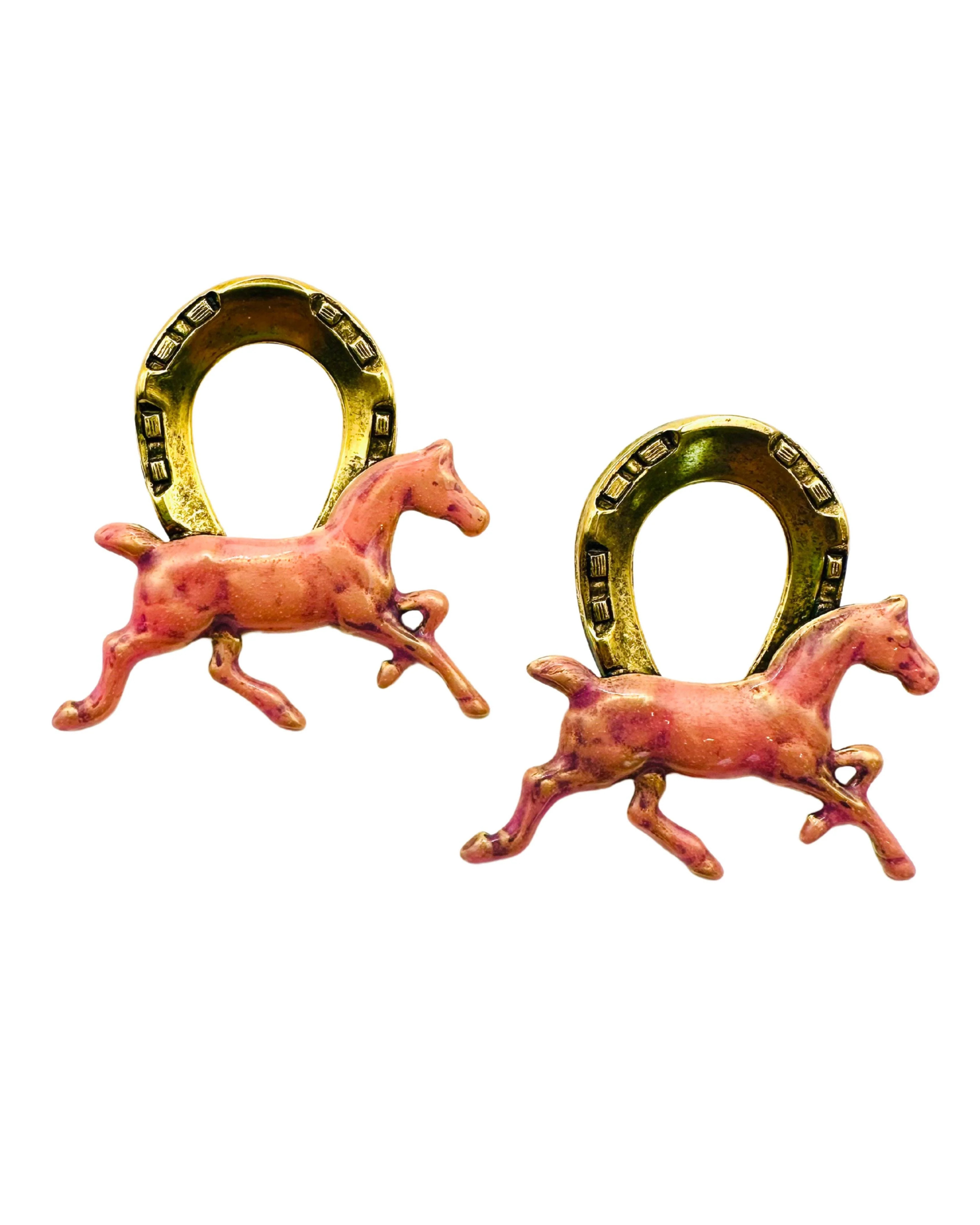 The Pink Reef - Keeneland Horse Earrings | Jones & Daughters