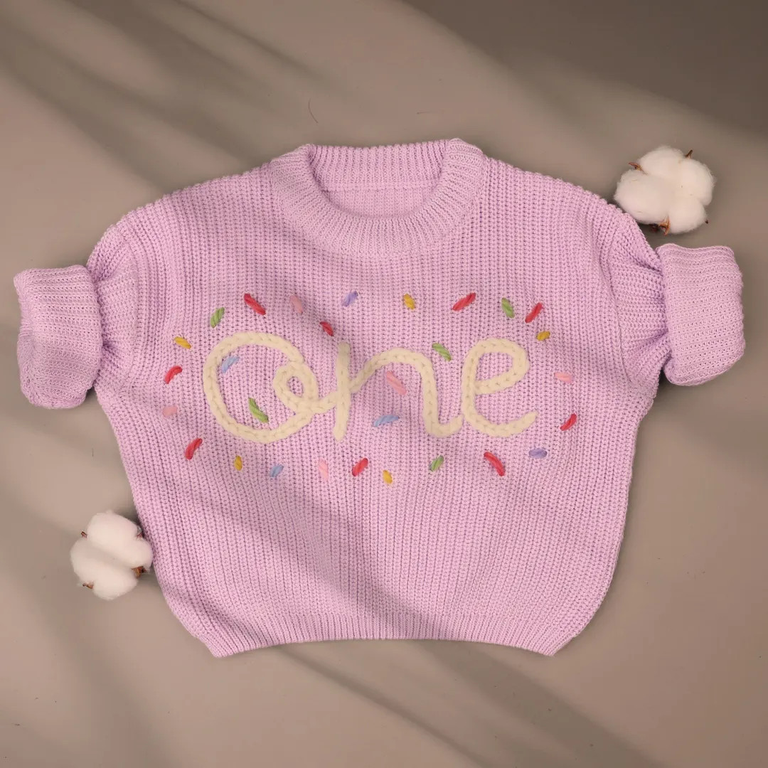 Personalized Hand-embroidered Baby Sweater: Custom Name Gift - Etsy | Etsy (US)
