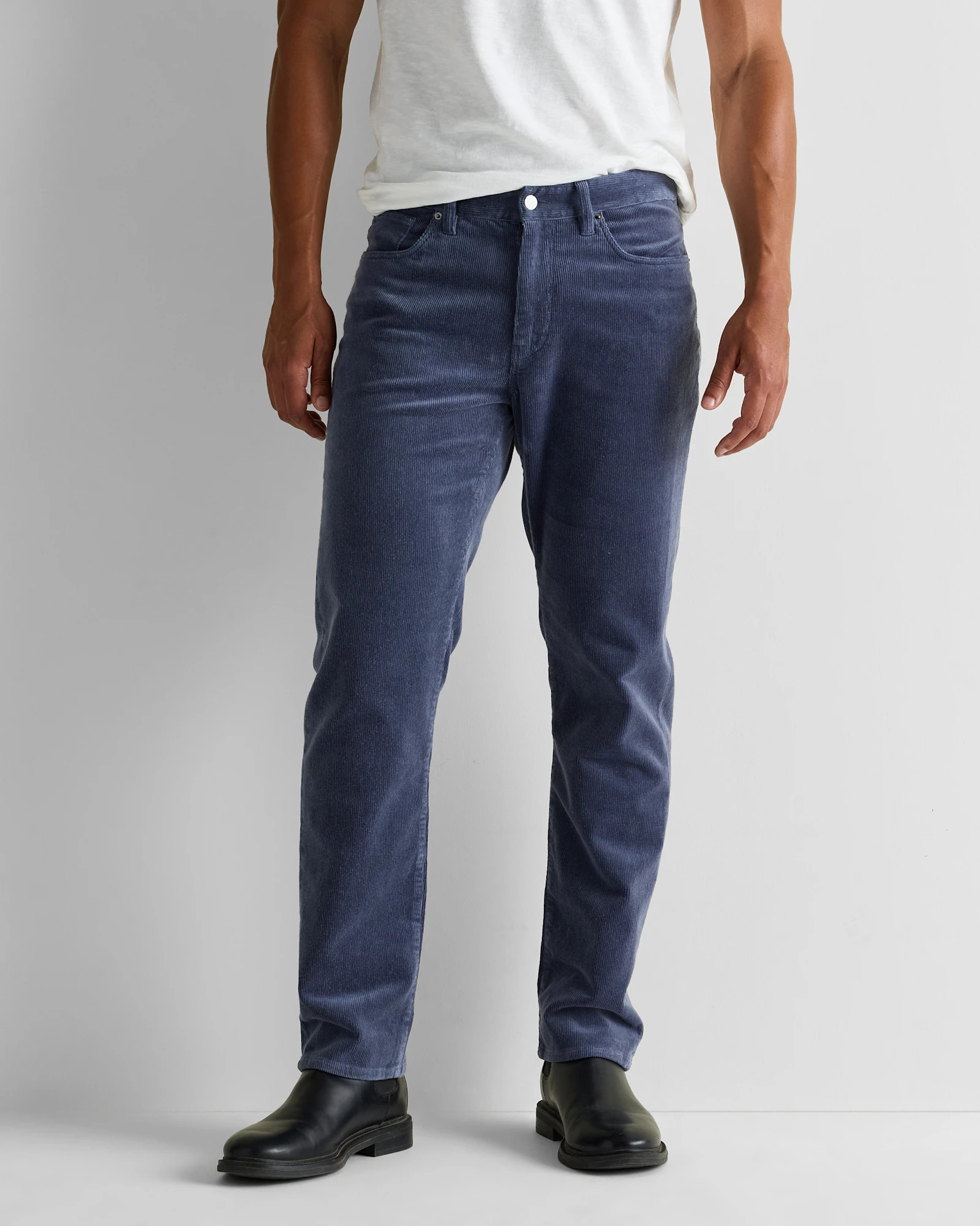 Quince | Men's Organic Stretch Corduroy 5-Pocket Pants in Black, Size 36X30, Organic Cotton | Quince