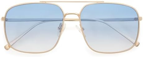 SOJOS Trendy Square Aviator Sunglasses for Women Men, Gold Frame Light Tint Gradient Shades SJ117... | Amazon (US)