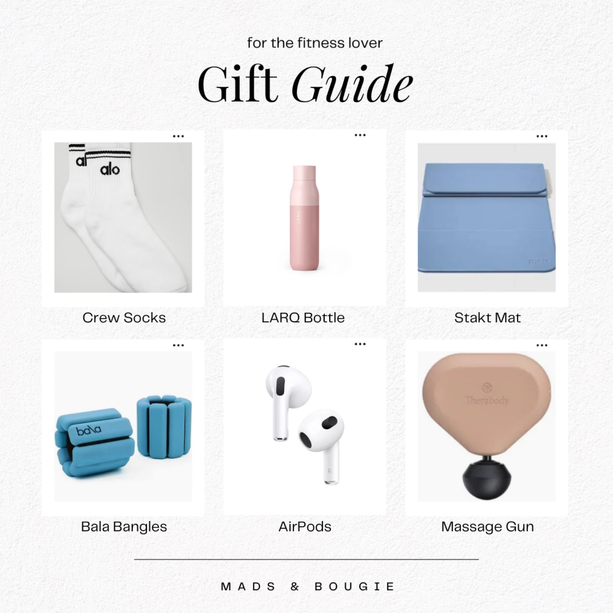 ✨ Gift Guide for the Fitness Lover ✨ Whether they’re hitting the gym, practicing yoga, or staying active outdoors, these fitness-inspired picks are perfect for your workout-loving friends. From Alo socks and Bala bangles to Therabody massagers and Apple AirPods, this guide has everything they need to feel motivated and stylish. 💪🧘‍♀️

Shop the full guide on my LTK and make their holiday season extra energized!


#LTKCyberWeek #LTKGiftGuide #LTKHoliday